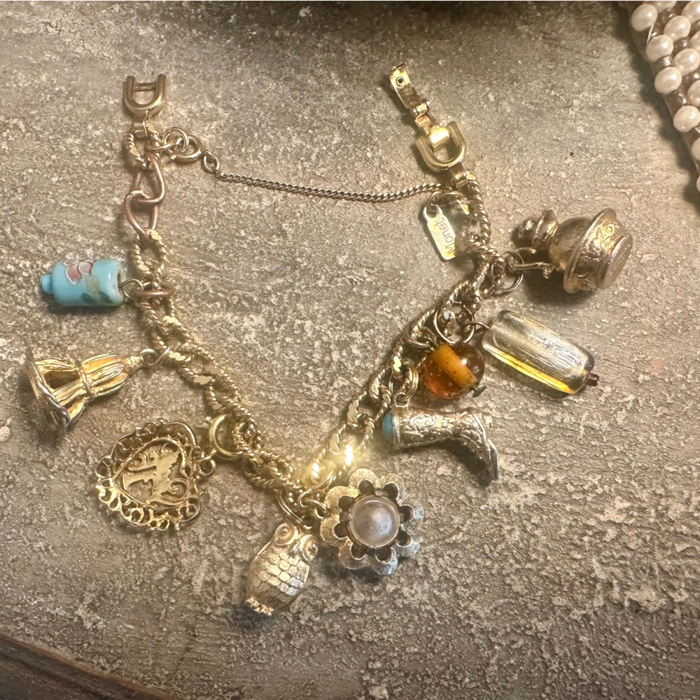 Gold Monet Charm Bracelet